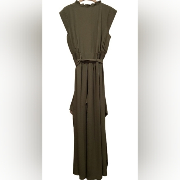 Kori Wide Leg Jumpsuit W/ Open Side Seams - Picture 3 of 5